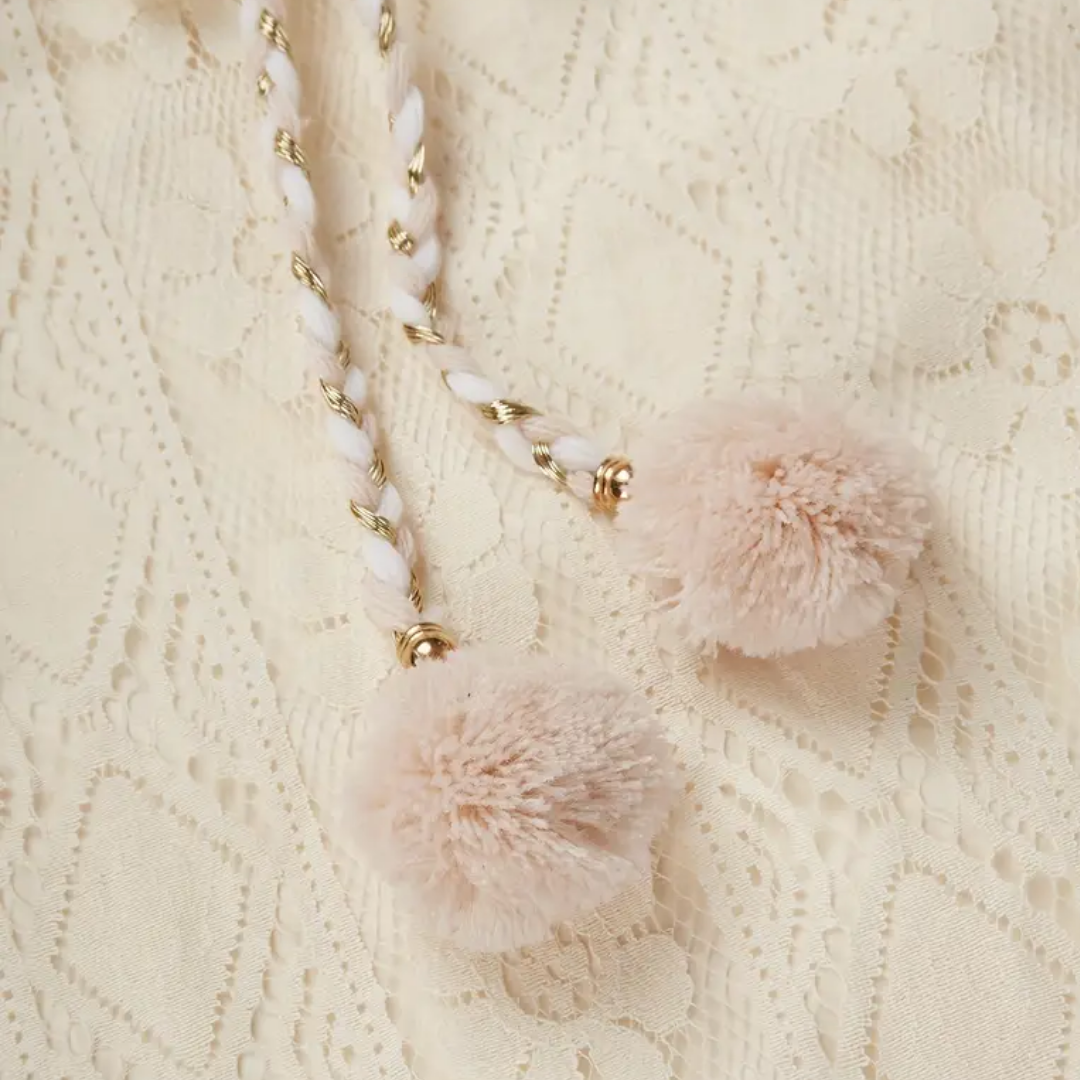 Damen-Midikleid – Lockere Passform – Spitzendetails – V-Ausschnitt – Boho-Stil – Atmungsaktiver Stoff